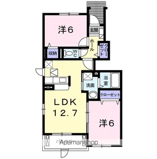 グランツ荒田【1階】の間取り