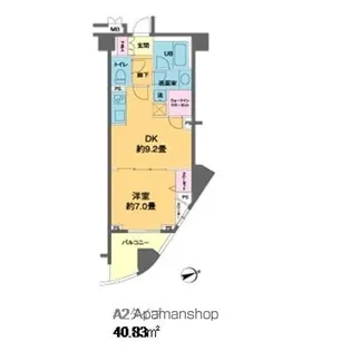 カスタリア池袋【9階】の間取り
