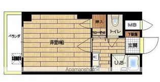 スカイコート宮崎Ⅱ【5階】の間取り