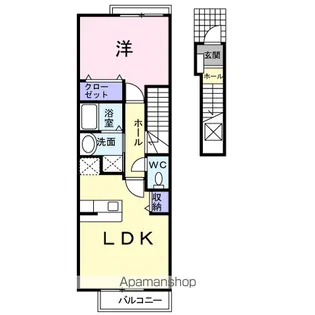 サンフラワー・K【2階】の間取り