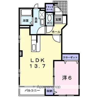 クリオージュ2号棟【1階】の間取り