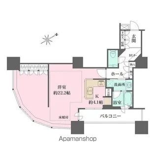 東京ツインパークス ライトウィング【6階】の間取り