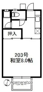 コーポ奈須【2階】の間取り
