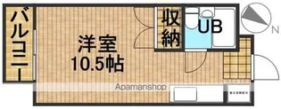 サンアベニュー富塚Ⅰ【107号室】の間取り