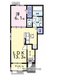 プランドールB【1階】の間取り