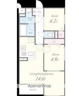 ベル フルール【1階】の間取り