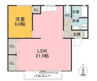 セジュール薬師寺【1階】の間取り