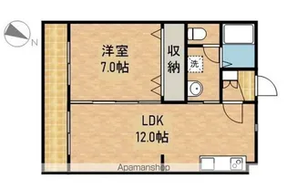 マンションエクシードⅢ【2階】の間取り
