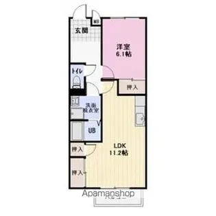 PARK SIDE 康舟【1階】の間取り