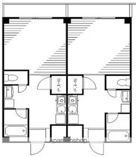 グランシャトー青山【北棟405号室】の間取り