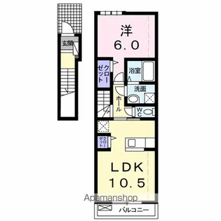 ココネリゾートⅢ【2階】の間取り