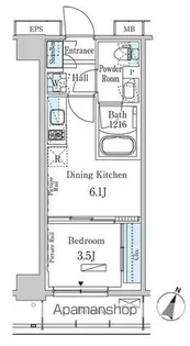 パークアクシス大塚サウスレジデンス【5階】の間取り