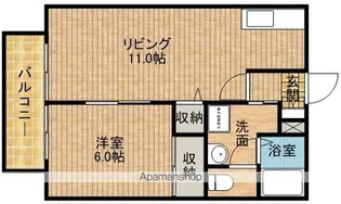 静岡県浜松市中央区半田山5丁目【アパート】の間取り