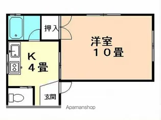 シェルブール【101号室】の間取り