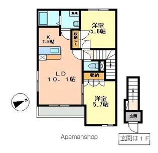 プラム ツリィ【2階】の間取り