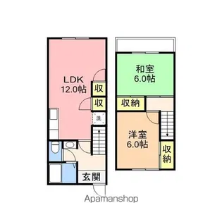 タウンハウスヨコタ【1階】の間取り