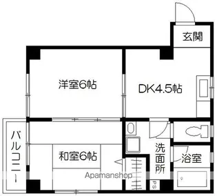 コーポ嘉悦【201号室】の間取り