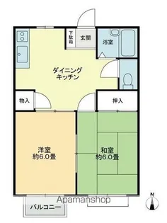 フォブール古高松A【2階】の間取り