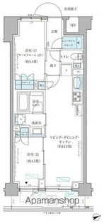 パークアクシス文京本郷【2階】の間取り