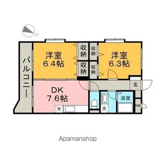 アポロ空港HILL【2階】の間取り