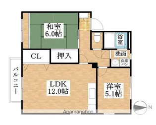ドエルクレセント【201号室】の間取り