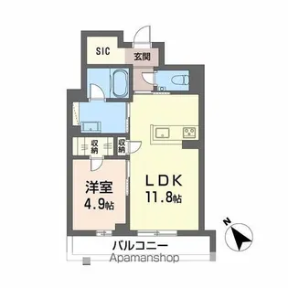 アルモニー【305号室】の間取り