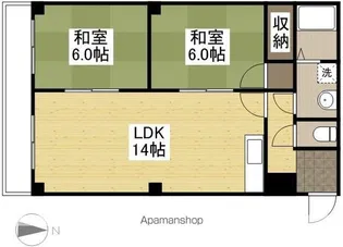 レジデンス住吉町【103号室】の間取り