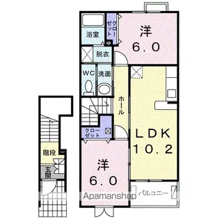 パークサイド南【2階】の間取り