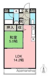 ライトクロト半田【303号室】の間取り