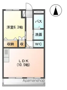 フォレスト壱番館【1階】の間取り