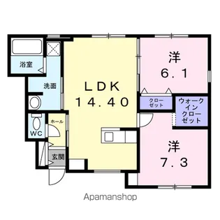 ブリス【1階】の間取り