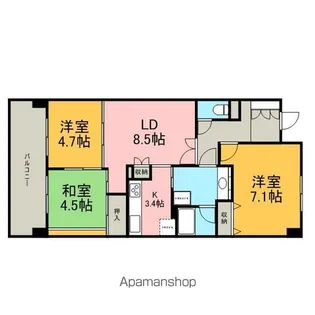 徳川園サンハイツ【2階】の間取り