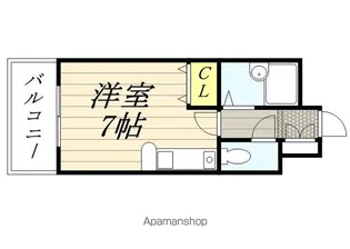 サンライズセカンド【3階】の間取り