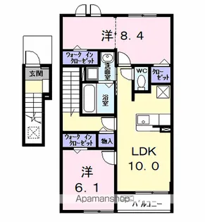 ウイングKⅦ【2階】の間取り