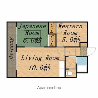 ロイヤルレインボー平岸 A棟【115号室】の間取り