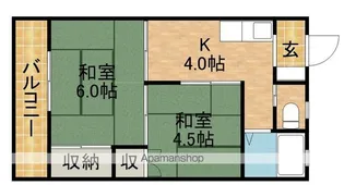 ビラシャングリラ【1階】の間取り