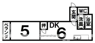 サンシャイン166【305号室】の間取り