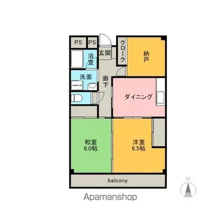 Iマンション3【2階】の間取り