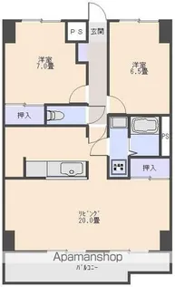 ヴィラアイレックス【401号室】の間取り