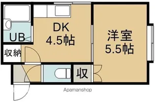 レオパレス千歳C棟【205号室】の間取り