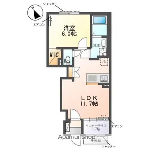 (仮称)柏市篠籠田 アパート【1階】の間取り