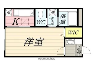 ガラージュ湘南【1階】の間取り