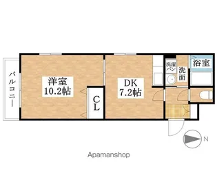 JUWELIER【101号室】の間取り