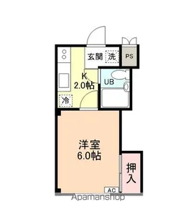 ハイツ和美【2号室】の間取り