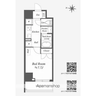 ALPHA PRIME東陽町【9階】の間取り