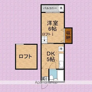 ベルシャンブルⅡ【202号室】の間取り