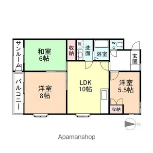 エポック今泉【301号室】の間取り