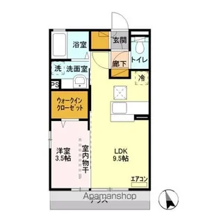 アーバンロック【1階】の間取り