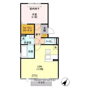 シャトレー明神【1階】の間取り