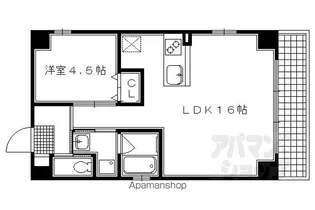 ESPERANZA御所西【401号室】の間取り